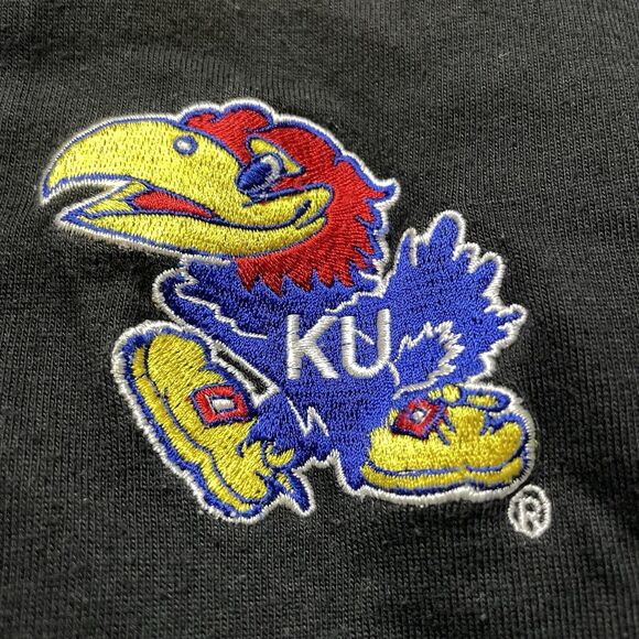 VTG NCAA Kansas Jayhawks Reversible Jacket Mens XL Starter Pullover 90s Vintage - Picture 11 of 16